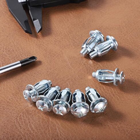 10 Pieces Sliver Metal Hollow Door Anchor Wall Anchors Cavity Fixing Door Anchor for Aluminium Cladding, Hollow Wall Anchors for Thin Walls Steel Iron Sheet Plastic Sheet (12 * 18mm) 0.24 * 1 Inches in Saudi Arabia