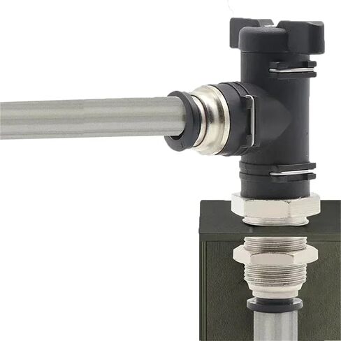 Pneumatic Manual Valve BUC BUL BUM Black Quick Coupling Steering Switch Ball Air Hose 4 6 8 10 12mm Straight Elbow 1Pcs(BUC6mm) in Saudi Arabia