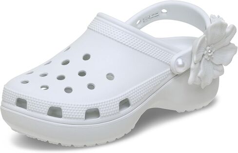 Crocs Classic Platform Clog ، Taupe ، 7 in Saudi Arabia