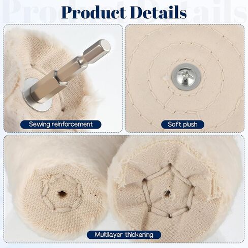 11 Pcs Buffing Wheel for Drill, Drill Buffer, Multi-Specification Wheel Kit with Hex Shaft and Extension Rod, Buffing Pad Polishing Wheels Kit for Metal, Stainless Steel, Jewelry, Wood, Ceramic, Glass in Saudi Arabia