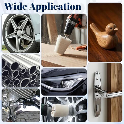 11 Pcs Buffing Wheel for Drill, Drill Buffer, Multi-Specification Wheel Kit with Hex Shaft and Extension Rod, Buffing Pad Polishing Wheels Kit for Metal, Stainless Steel, Jewelry, Wood, Ceramic, Glass in Saudi Arabia