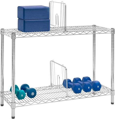 شركة Shelving Inc. 12 بوصة عمق × 36 بوصة عرض × 24 بوصة ارتفاع لتخزين وزن الصالة الرياضية، سعة الوزن 800 رطل لكل رف، موزعة بالتساوي in Kuwait