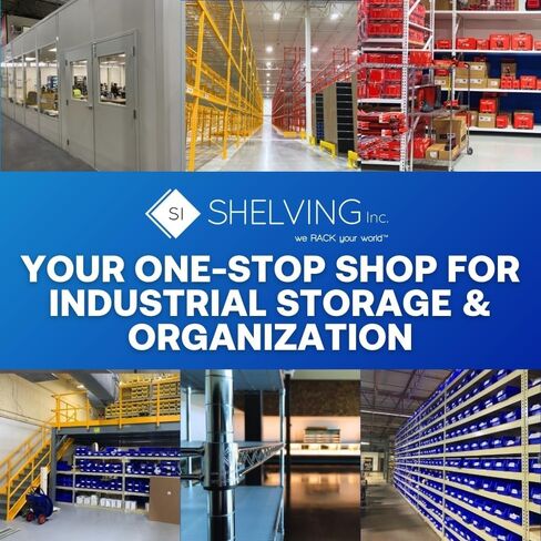 شركة Shelving Inc. 12 بوصة عمق × 36 بوصة عرض × 24 بوصة ارتفاع لتخزين وزن الصالة الرياضية، سعة الوزن 800 رطل لكل رف، موزعة بالتساوي in Kuwait