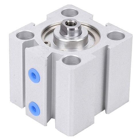 أسطوانة هواء ألومنيوم مزدوجة التمثيل 20 مم تتحمل 10 مم السكتة الدماغية مع وظيفة تخزين الزيت للأتمتة الصناعية in Kuwait