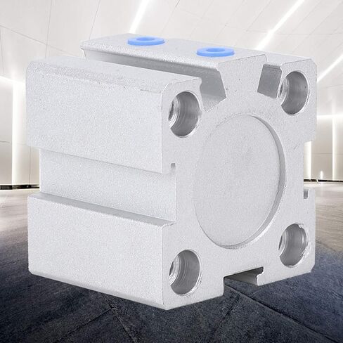 أسطوانة هواء ألومنيوم مزدوجة التمثيل 20 مم تتحمل 10 مم السكتة الدماغية مع وظيفة تخزين الزيت للأتمتة الصناعية in Kuwait