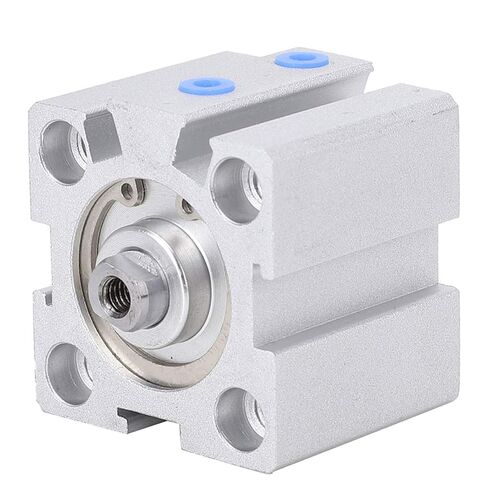 أسطوانة هواء ألومنيوم مزدوجة التمثيل 20 مم تتحمل 10 مم السكتة الدماغية مع وظيفة تخزين الزيت للأتمتة الصناعية in Kuwait