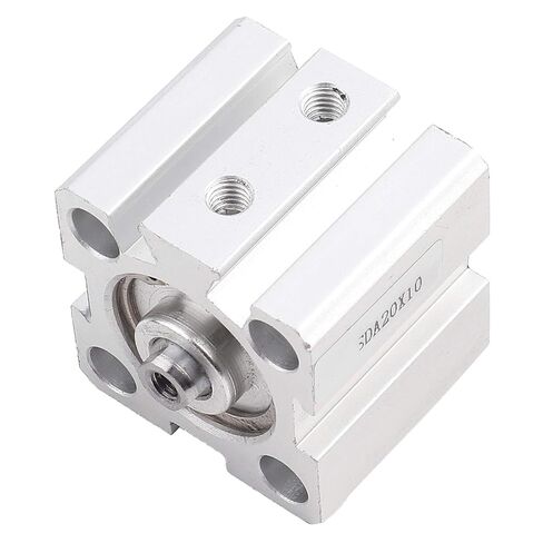 أسطوانة هواء ألومنيوم مزدوجة التمثيل 20 مم تتحمل 10 مم السكتة الدماغية مع وظيفة تخزين الزيت للأتمتة الصناعية in Kuwait