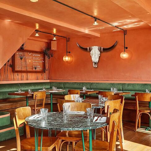 Cow Skull Wall Decor,Long Horn Cow Skull Wall Hanging, Faux Longhorn Skull Faux Taxidermy Head Wall Decor Handmade Simulation Large Bull's Head Farmhouse Decor Wall in Kuwait