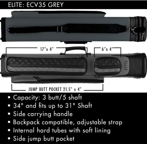 حقيبة Elite ECV35 باللون الرمادي in Saudi Arabia