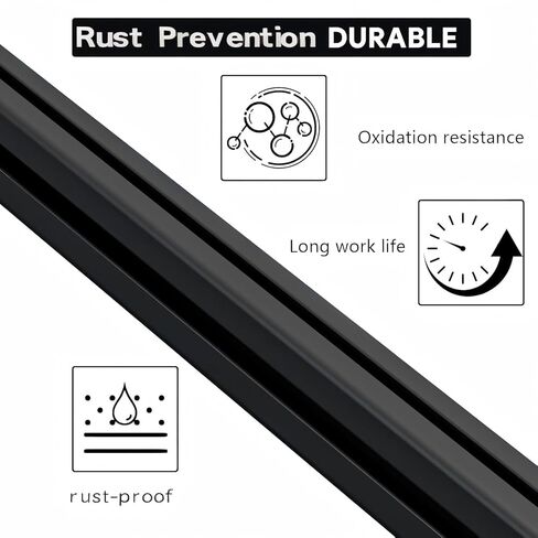 4 PCS 48" 4040 T Slot Aluminum Extrusion Profile, 1220mm Durable Extruded Aluminum Profile, Anodized European Standard Linear Rail, for 3D Printers, DIY Projects, Automation Equipment, Black in Kuwait