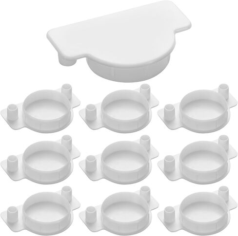 Nuanchu 10pcs Maple Plastic Hole Cover Plug 1-3/8" Door Cabinet Hole Covers Plastic Cover Plug for Wood Working Projects in Saudi Arabia