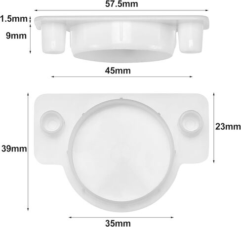 Nuanchu 10pcs Maple Plastic Hole Cover Plug 1-3/8" Door Cabinet Hole Covers Plastic Cover Plug for Wood Working Projects in Saudi Arabia