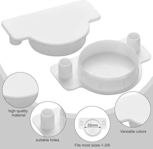 Nuanchu 10pcs Maple Plastic Hole Cover Plug 1-3/8" Door Cabinet Hole Covers Plastic Cover Plug for Wood Working Projects in Saudi Arabia