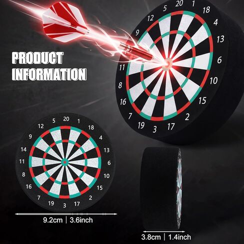 2 Pieces Round Dart Holder Base, Mini Dartboard Stand Accessories for Steel Tip and Soft Tip Darts, Indoor Game Supplies and Home Decor in Saudi Arabia