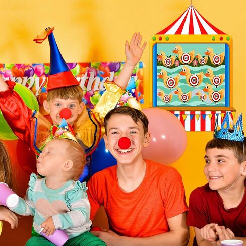 ألعاب الكرنفال للأطفال - لوح رمي السهام مع 10 كرات لاصقة من اللباد لتزيين حفلات الكرنفال للأنشطة الداخلية والخارجية، مجموعة مستلزمات تزيين حفلات أعياد الميلاد (19.7 × 13.8 بوصة) in Kuwait