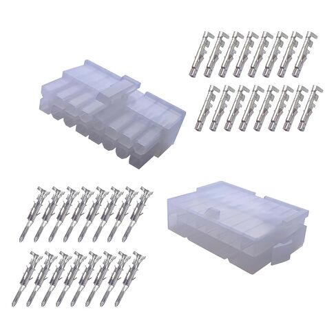 16-Pin Miniature Connector Kit with Plug and Terminals - 16-Circuit Receptacle housing for 18-24 awg, Fully Compatible with connectors, Ideal for Industrial and Scientific Applications in Kuwait