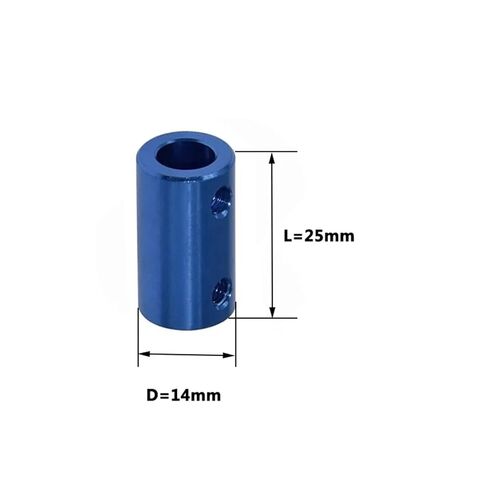 D14L25 5 * 5 5 * 6 5 * 8 6 * 8 8 * 8 Coupling Shaft CNC Coupler Aluminium Alloy 1Pcs(5mm to 8mm) in Saudi Arabia