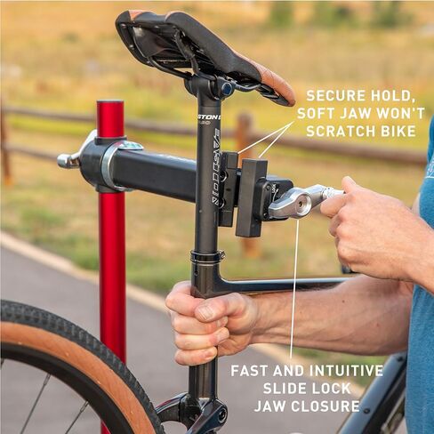 Feedback Sports | Ultralight Bike Repair Stand | Bicycle Workstand W/Tripod Base | Lightweight and Durable Aluminum | Red (Red, Ultralight Pro) in Saudi Arabia