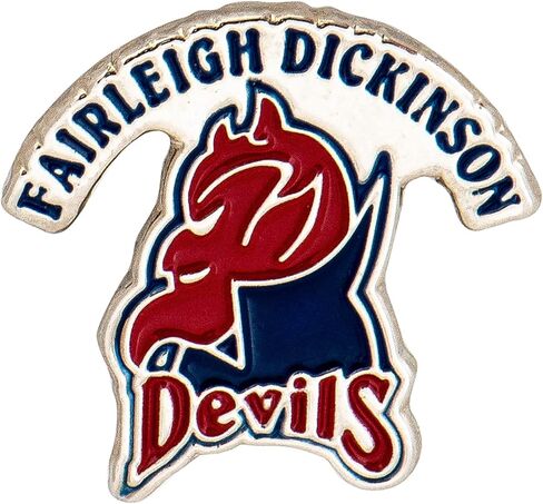 دبابيس طية صدر السترة من جامعة صبار الصحراء فيرلي ديكنسون FDU Knights Devils College شعار المينا مصنوعة من المعدن (دبوس A) in Saudi Arabia