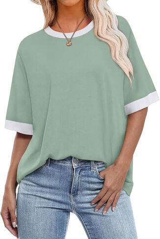 Ofeefan Summer Tops for Women 2025 قمصان قصيرة الأكمام in Kuwait