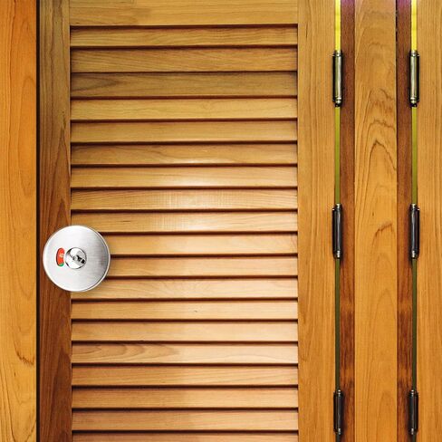 Public Toilet Privacy Indicator Lock with Red Green Occupied Vacant Display, Plastic Partition Door Privacy Lock for Bathroom Stall, Commercial Restroom Door Hardware in Kuwait