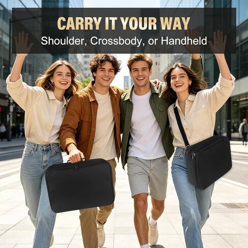 صندوق تخزين بطاقة MTG Bag Card لـ 2000+ بطاقة ، وسحر الحافظة على الطبقات المزدوجة مع المقسمات وأشرطة الكتف ، وحالة بطاقة التداول تناسب MTG/TCG/Magic/Sports Cards - Black in Kuwait