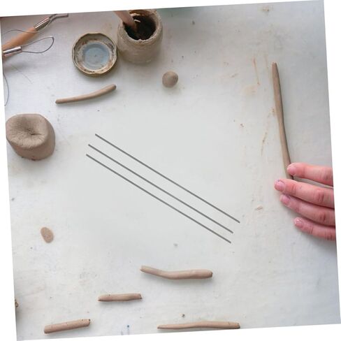 TEHAUX 5pcs High-Temp Tungsten Wire for Pottery Jewelry Craft Heat Resistant Diameter Firing Tool for Ceramic Artists Supports Weight in Saudi Arabia