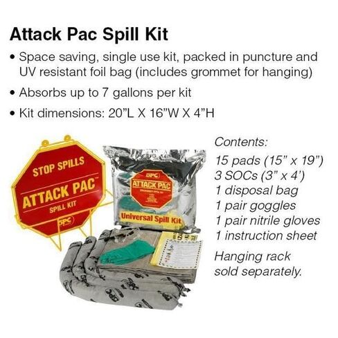 برادي SKA-ATK Allwik Attack Pac مجموعة الانسكابات المحمولة من الدرجة العالمية in Saudi Arabia