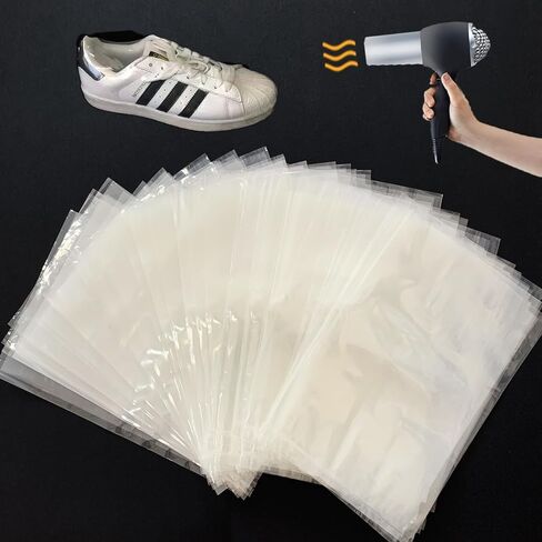 أكياس تغليف قابلة للانكماش، 100 قطعة من أكياس الغلق الحراري البلاستيكية الشفافة للأحذية، والجرار، والهدايا، والأكواب، والكتب، وقنابل الحمام، وأفلام DVD/CD، والشموع، والمشروعات المنزلية الصنع (4x6) in Kuwait