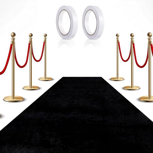 Preboun 3.9 x 60 ft Carpet Runner for Party Felt Runway Rug Runner Rug with Carpet Tape for Halloween Wedding Christmas Xmas Thanksgiving Outdoor Accessories Wedding Party Hallway(Royal Blue) in Kuwait