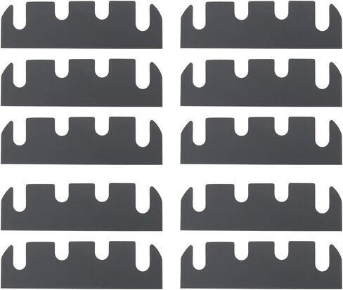 10Pcs Door Hinge Shims 0.040 Inch Thickness 4.5 Inch Length Black Coated Gasket Residential and Commercial Doors in Kuwait