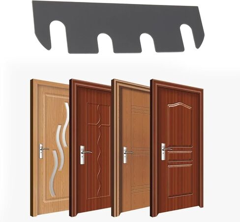 10Pcs Door Hinge Shims 0.040 Inch Thickness 4.5 Inch Length Black Coated Gasket Residential and Commercial Doors in Kuwait