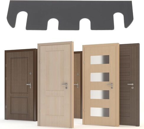 10Pcs Door Hinge Shims 0.040 Inch Thickness 4.5 Inch Length Black Coated Gasket Residential and Commercial Doors in Kuwait