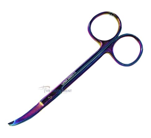 مقص خياطة Northbent منحني 4.5 "مقص أسنان غرزة خطاف من الفولاذ المقاوم للصدأ أدوات بيطرية للأسنان متعدد الألوان/قوس قزح in Saudi Arabia