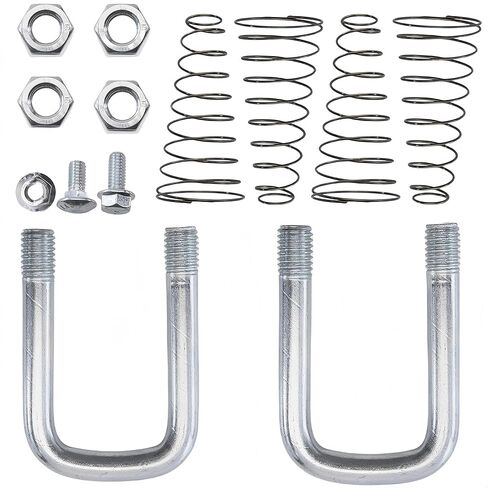 مجموعة مسامير على شكل حرف U لسلسلة الأمان 1900-2-1600 لوصلات عنق الإوزة المصنوعة من سبائك الصلب المتوافقة مع تطبيقات RV والمقطورة والقطر in Kuwait