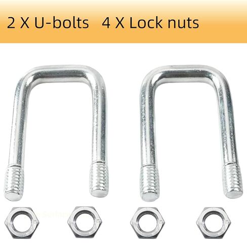 مجموعة مسامير على شكل حرف U لسلسلة الأمان 1900-2-1600 لوصلات عنق الإوزة المصنوعة من سبائك الصلب المتوافقة مع تطبيقات RV والمقطورة والقطر in Kuwait