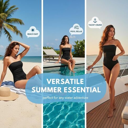 1 black bandeau swimsuit (M) in Saudi Arabia