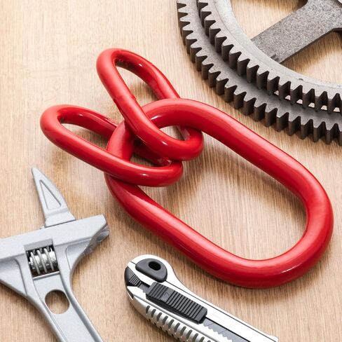 2 Pack Chain Sling Ring, Oblong Master Link Hoist Ring, 10360 Lbs, Grade 80 for Lifting Rigging Hardware, Red in Saudi Arabia