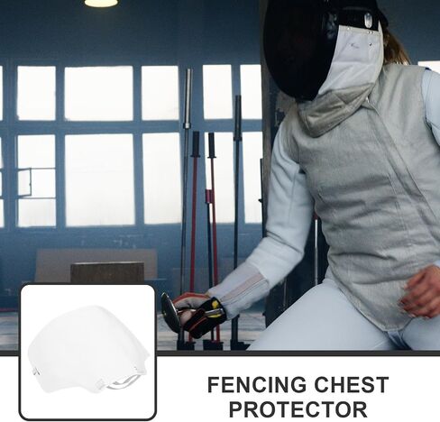 DECHOUS Fencing Chest Protector Double-Layer Ce Certified Breathable Cotton Guard for Men Women XL Size Protective Gear for Competitive Fencing Sports in Kuwait