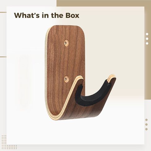 Violin Wall Rack With Silicone Padding, Wooden Holder With Mounting Options For String Instruments in Saudi Arabia