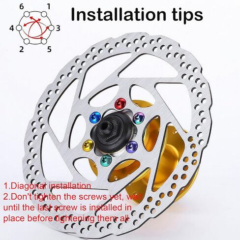 12 قطعة دراجة مكبح قرصي البراغي MTB الدوار البراغي M5x10mm مسامير مع الفولاذ المقاوم للصدأ T25 وجع-الأزرق in Kuwait