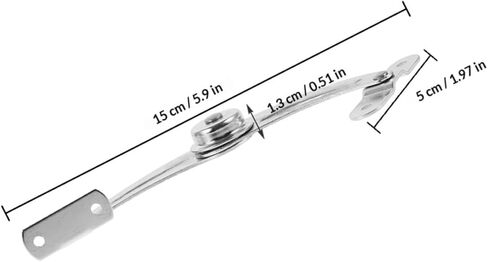 Yardwe Cabinet Door Stop Hinge Limiters 2pcs Nickel-Plated Steel Right-Opening Support Rods for Electrical Cabinet Doors Suitable for Control Panels in Saudi Arabia
