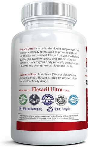 (3 Bottles Maximum Strength Joint Health & Support Supplement | Glucosamine, Chondroitin, Hyaluronic Acid & MSM | Flexibility Support for Healthy Knee & Back. 60 Capsules Each in Saudi Arabia