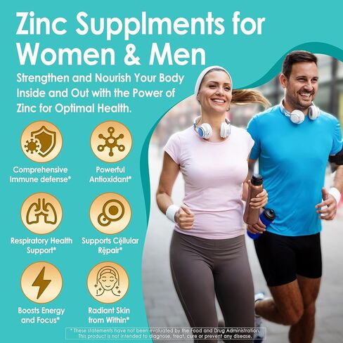 Fermented Zinc Gummies 50mg, Quercetin, Bromelain, Vitamin C & D3, Superior Absorption Zinc Supplements for Women & Men, Immune, Powerful Antioxidant, Zinc Picolinate Alternaitive, Sugar Free, 2 Pack in Saudi Arabia