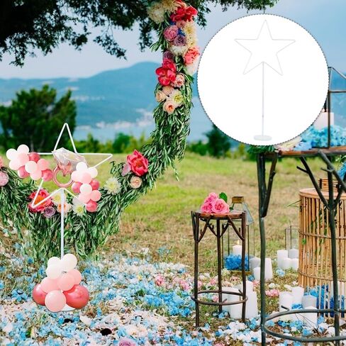 Star Shaped Balloon Display Bracket with Base Upright Balloon Stand Kit for Birthday and Wedding Party Decorations for Indoor Event Supplies in Saudi Arabia