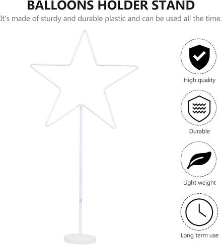 Star Shaped Balloon Display Bracket with Base Upright Balloon Stand Kit for Birthday and Wedding Party Decorations for Indoor Event Supplies in Saudi Arabia