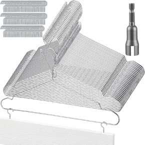 Sliner 24 Pack Cabinet Door Hangers for Spray Painting 15.7 Inch with 100 Screw-in Cup Hooks and 1 Wing Nut Driver Bit for Paint Hanger Drying, Cabinet Door Drying Rack Painter Tools DIY in Kuwait