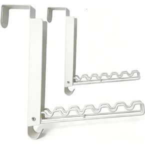 1 Pack Foldable Over The Door Drying Rack, Portable Over The Door Clothes Hanger for Laundry Dorm Bathroom Closet, White in Kuwait