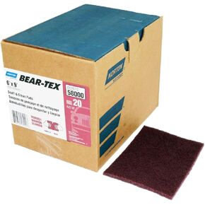 وسادة Norton 58000 شديدة التحمل Bear-Tex Maroon مقاس 6 × 9 بوصة (علبة مكونة من 20 قطعة) in Kuwait