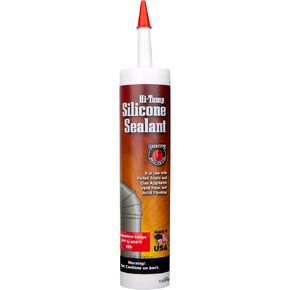 Meeco's Red Devil 613C Red High-Temperature Silicone Sealant for Pellet Stove Flues & Gas Vent Pipes (10.3 fl oz Cartridge) - Ready to Use - Made in The USA in Kuwait